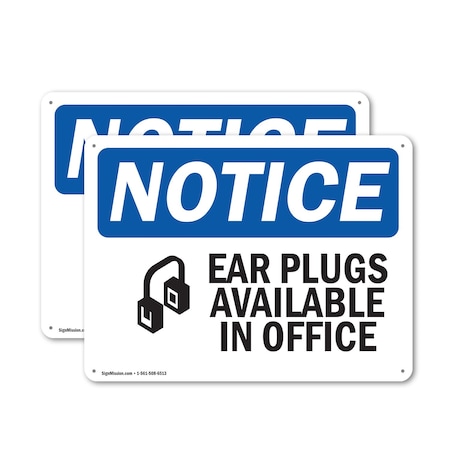 Signmission 12 in Height, 18 in Width, Aluminum, Rectangle OS-2PACK-NS-A-1218-L-11613